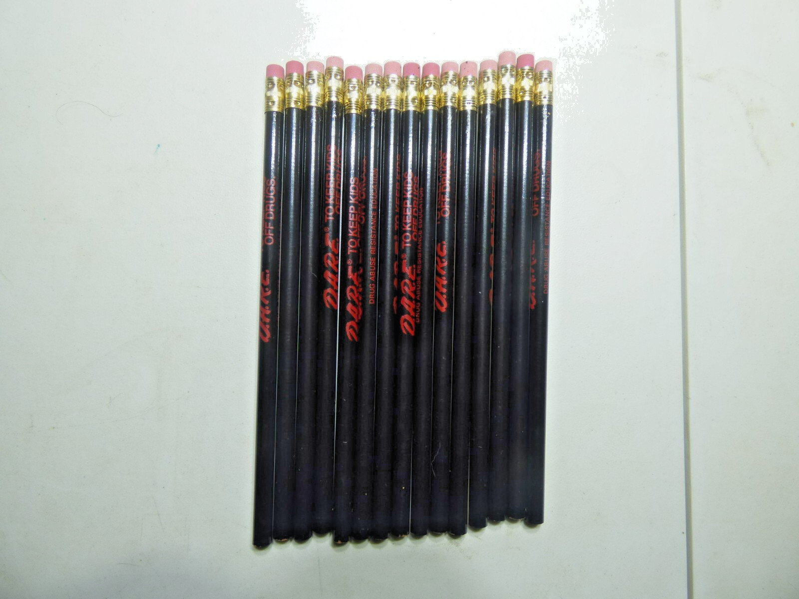 (15 Pack) 1990s D.A.R.E DARE To Keep Kids Off Drugs Pencil Drug Education Pencil
