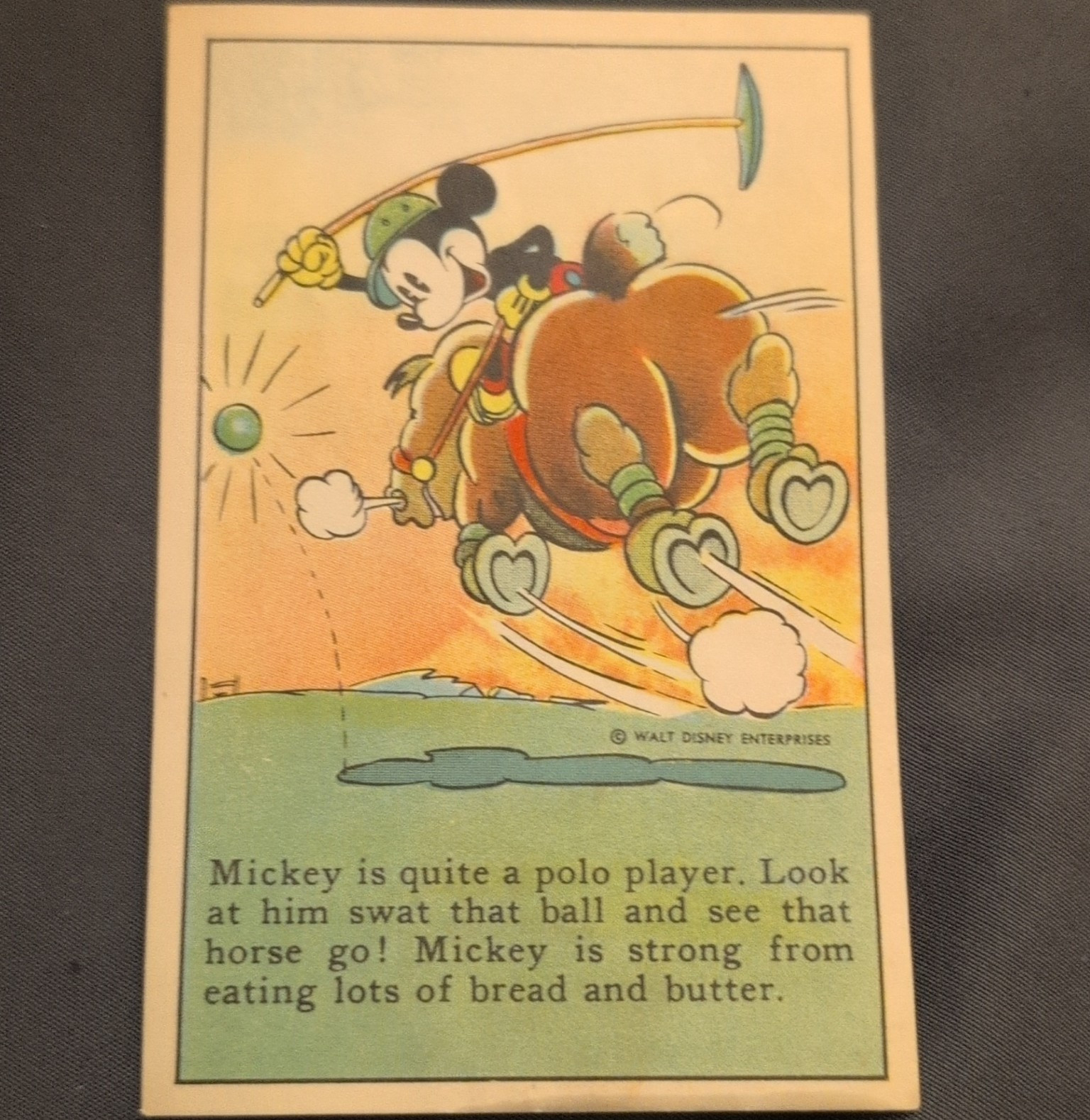 1935-37 Vintage Walt Disney Enterprises Bell Bread Promotional Card