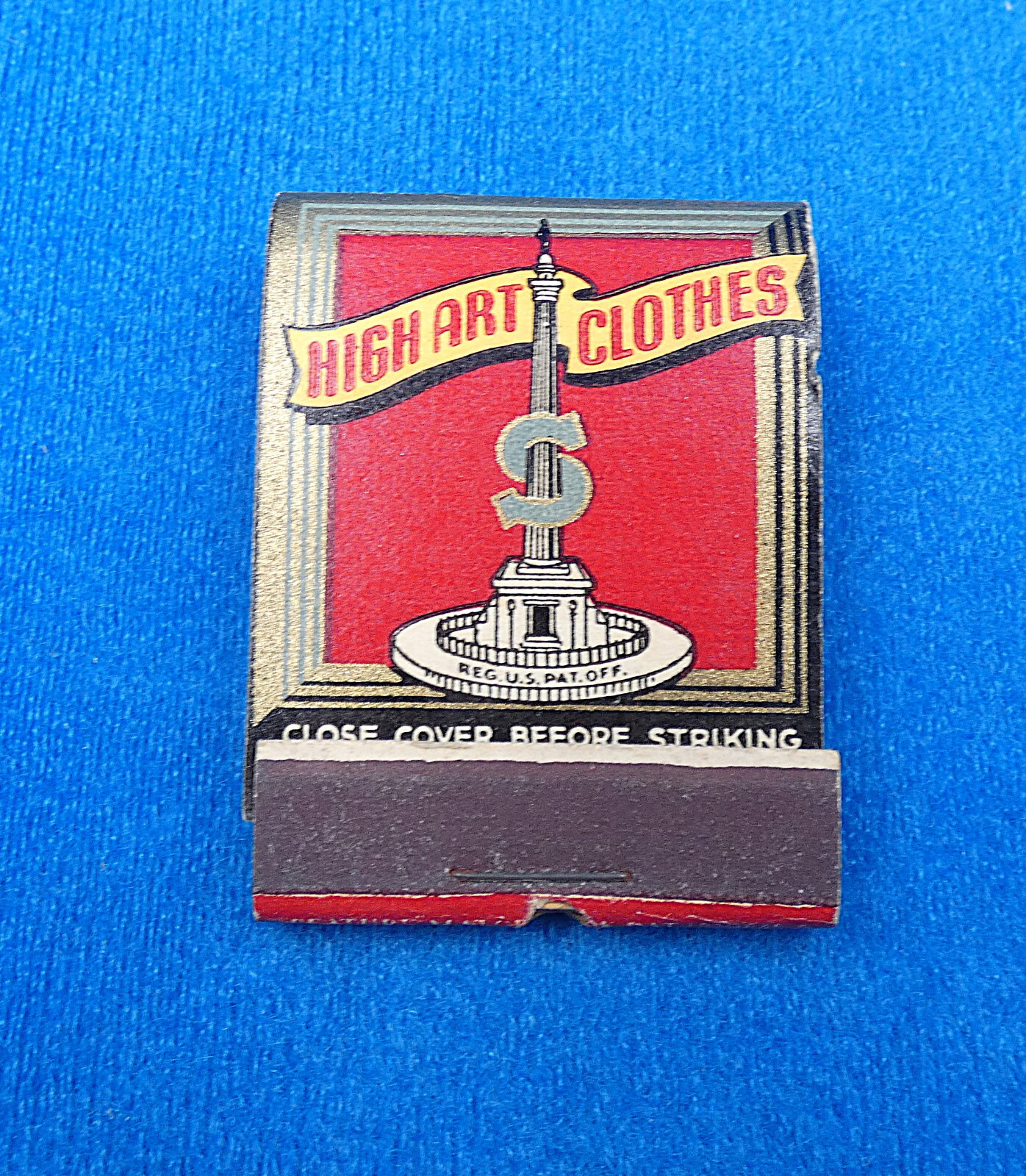 Vintage 1930’s – 1940’s High Art Clothes Feature MatchBook ~ Factory to You N.C. Vintage 1930’s – 1940’s High Art Clothes Feature MatchBook ~ Factory to You N.C.