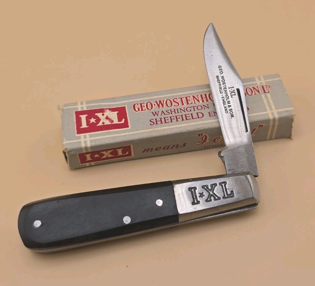 VINTAGE George Wostenholm IXL Barlow Pocket Knife SHEFFIELD ENGLAND With Box