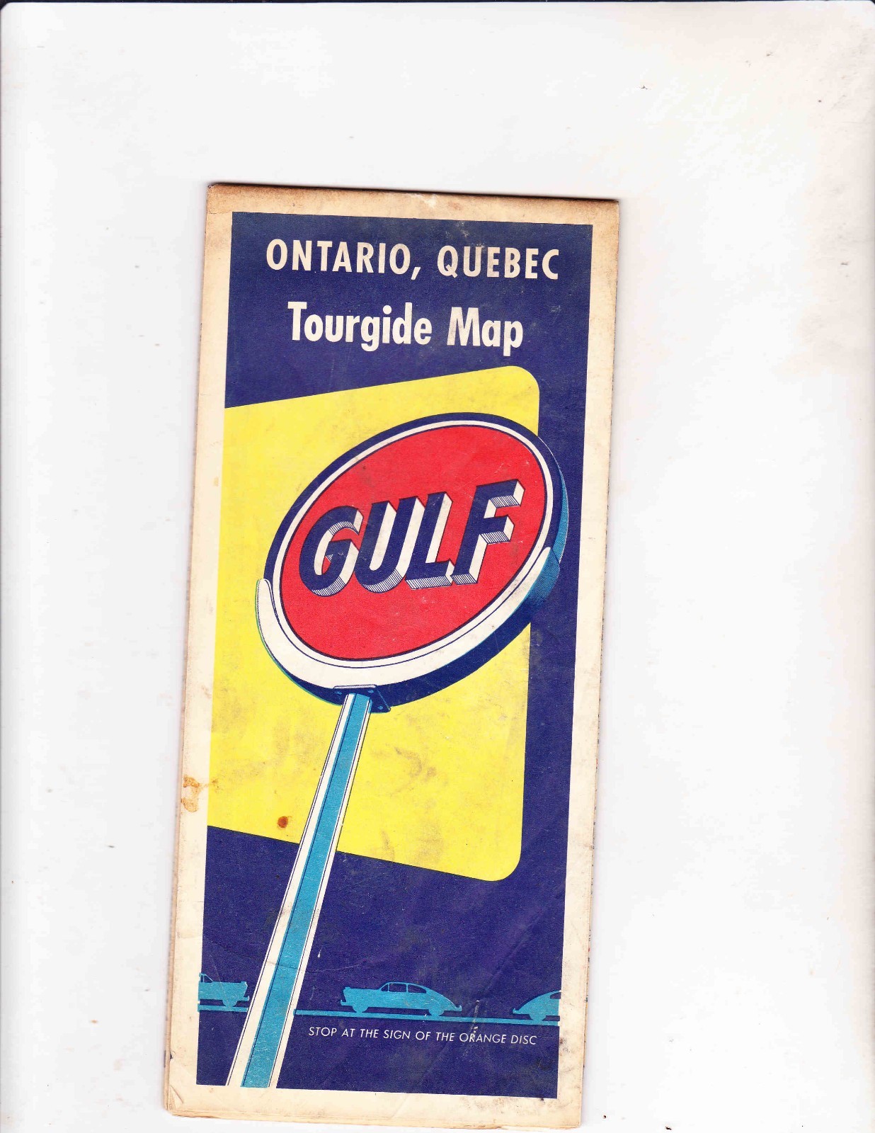VINTAGE MAP ---- 1951 GULF----ONTARIO QUEBEC CANADA MAP