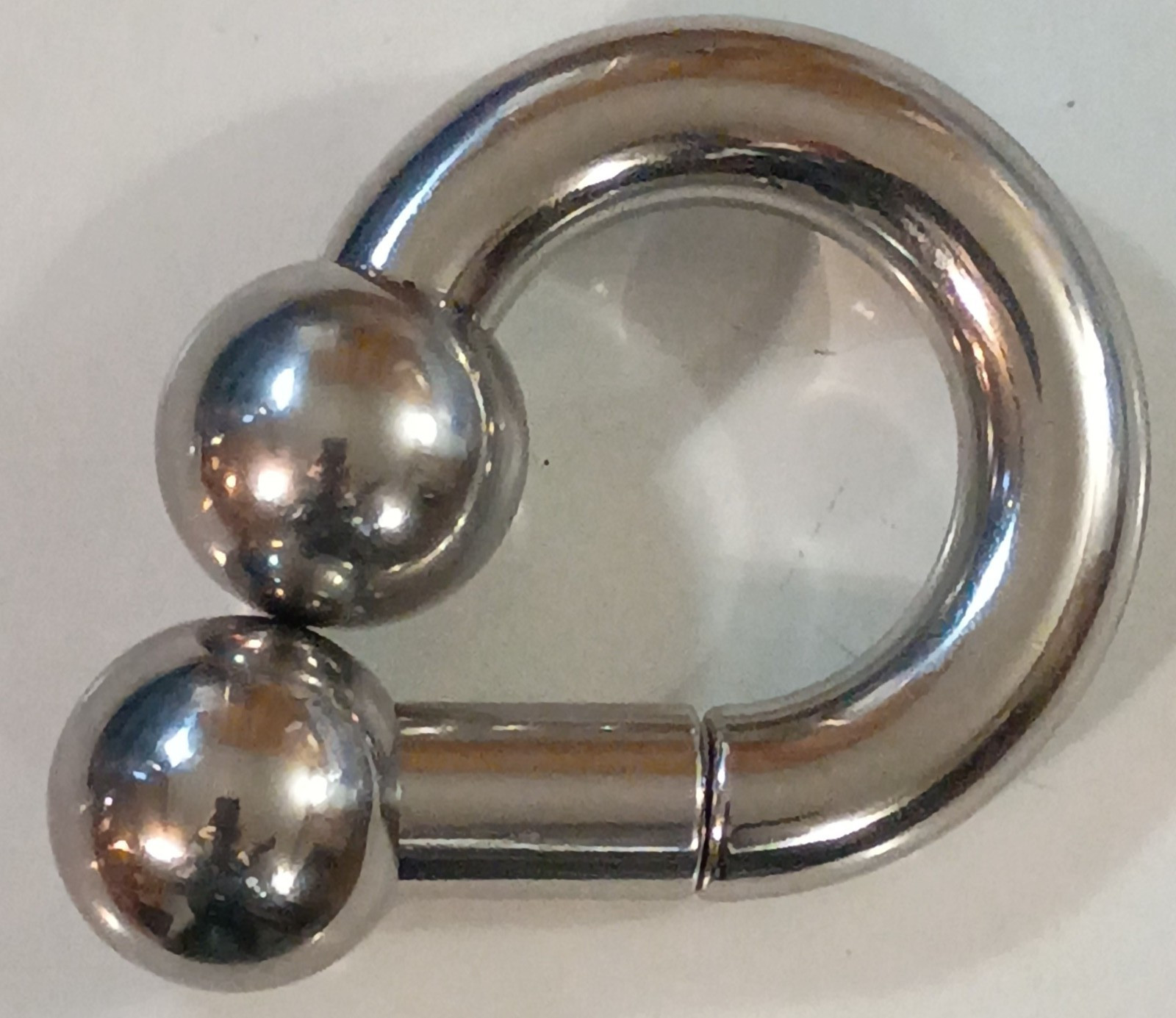 00g 1-1/8 Prince Albert Jewelry Mollusk Frenum Shiny Weight 4.2 OZ Big Ball Sexy