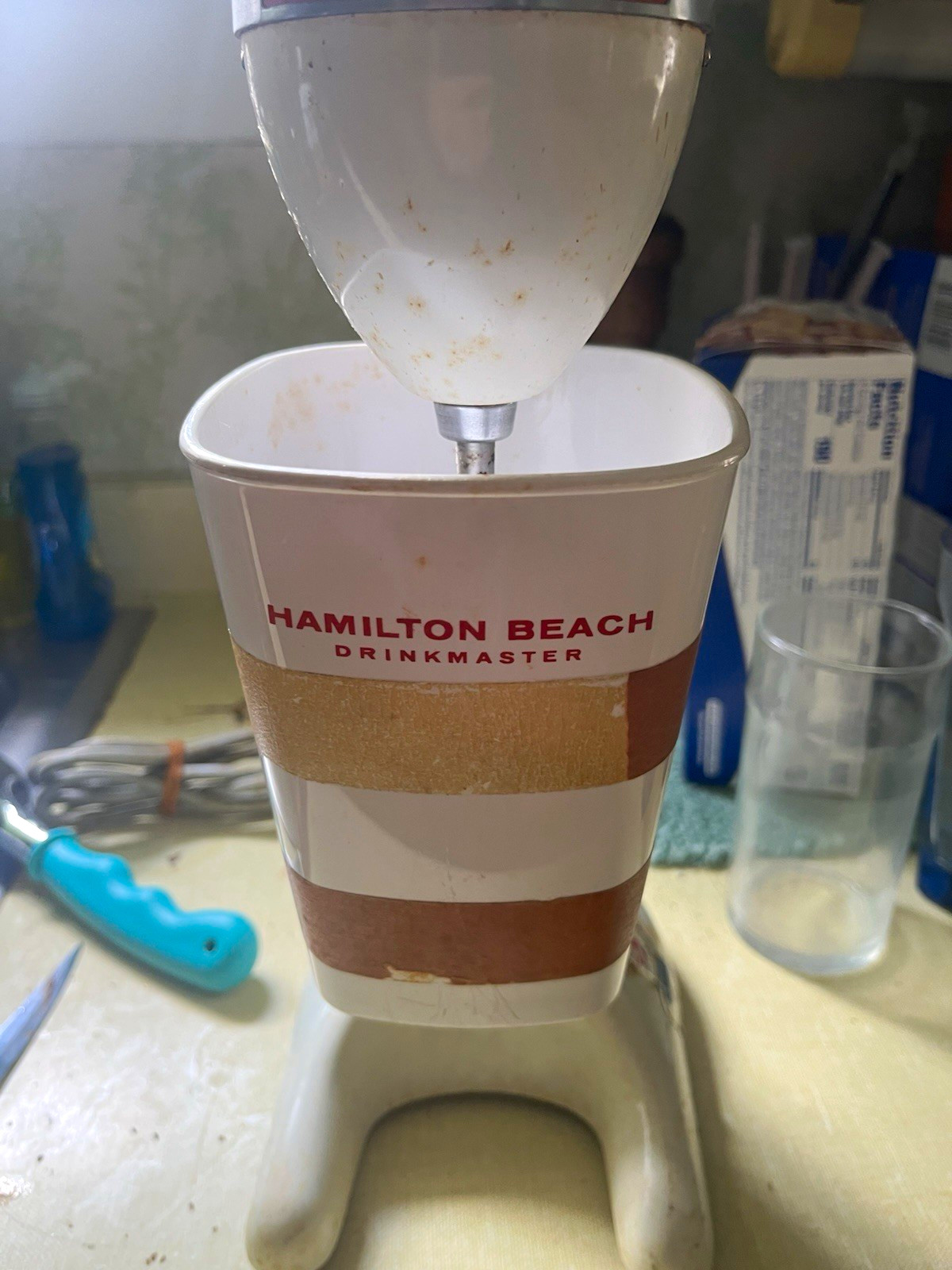 Hamilton Beach No. 51 Drinkmaster 28oz Milkshake Mixer w/ Cup, 2-Speed