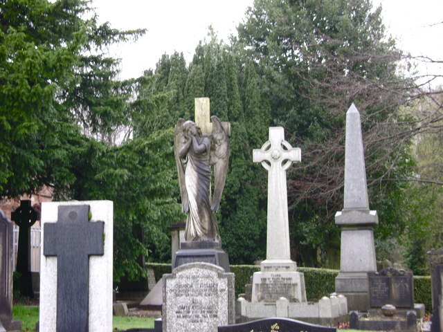 Photo 6x4 Lodge Hill Cemetery Selly Oak Opened in 1895. The oldest parts  c2009