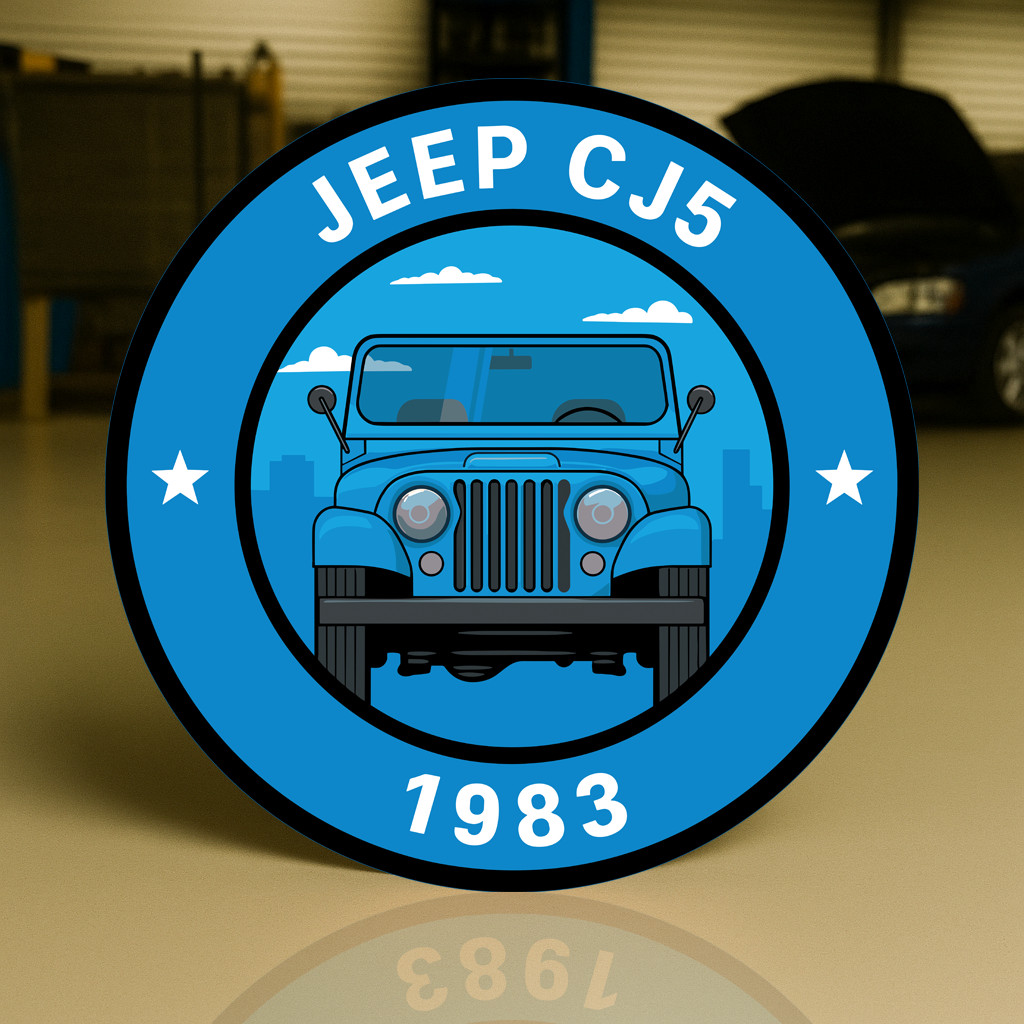 1983 Jeep CJ5 Classic Off-Road Legend Heavy Metal Sign XL -   19.7\
