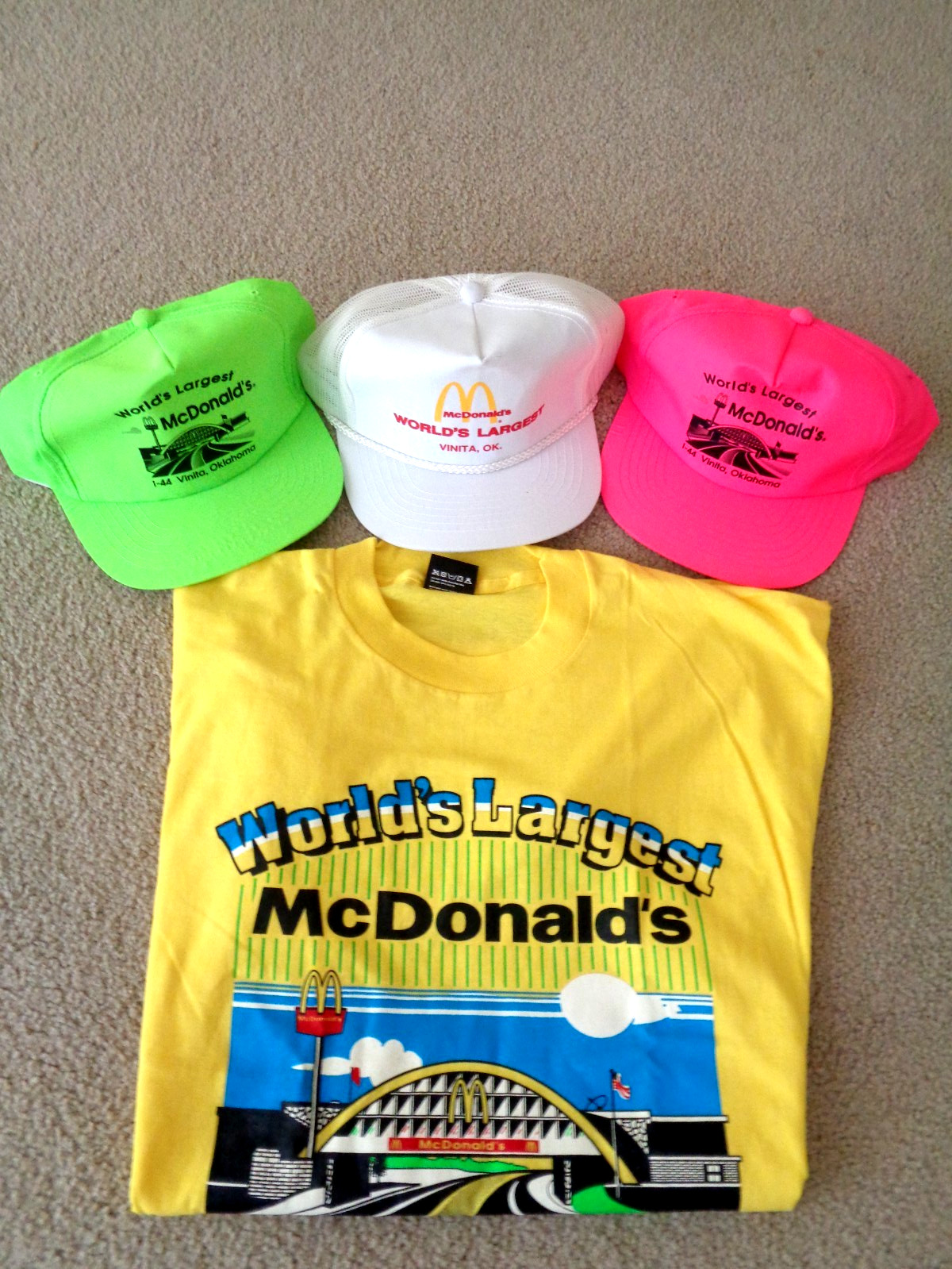 McDonald\'s Largest Store Hats & Shirt
