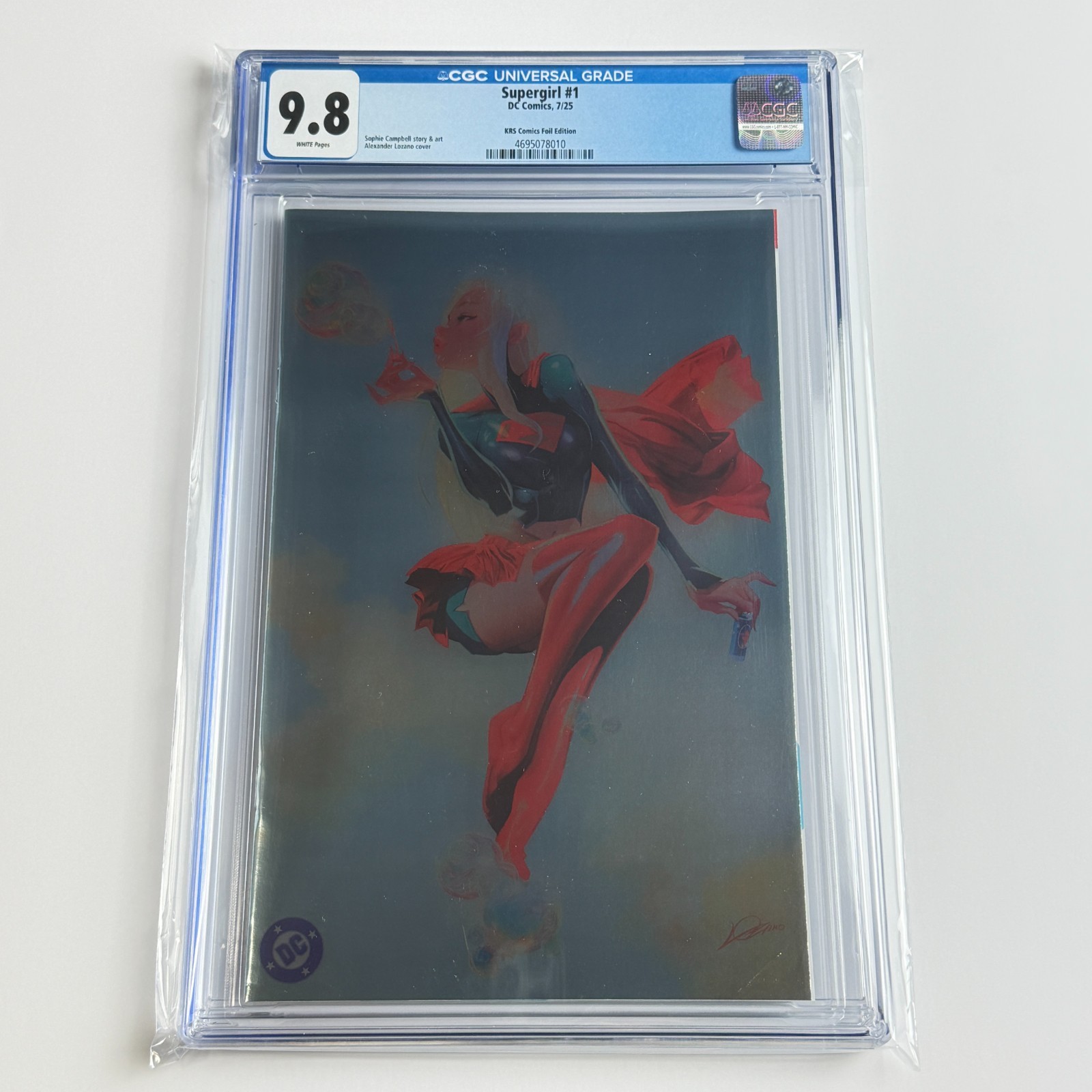 Supergirl #1 CGC 9.8 Alexander Lozano KRS Comics Foil SDCC Exclusive Ltd 600