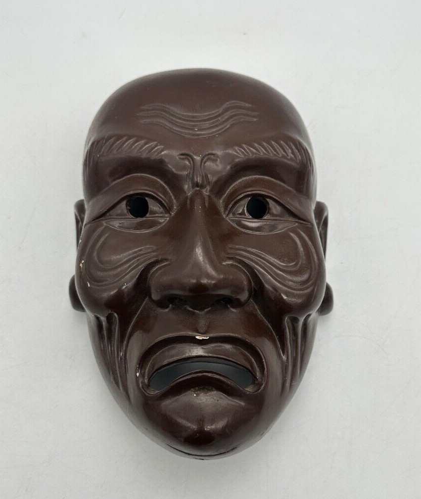 Vintage Antique Hand Carved Wooden Chinese Opera Mask Vintage Antique Hand Carved Wooden Chinese Opera Mask