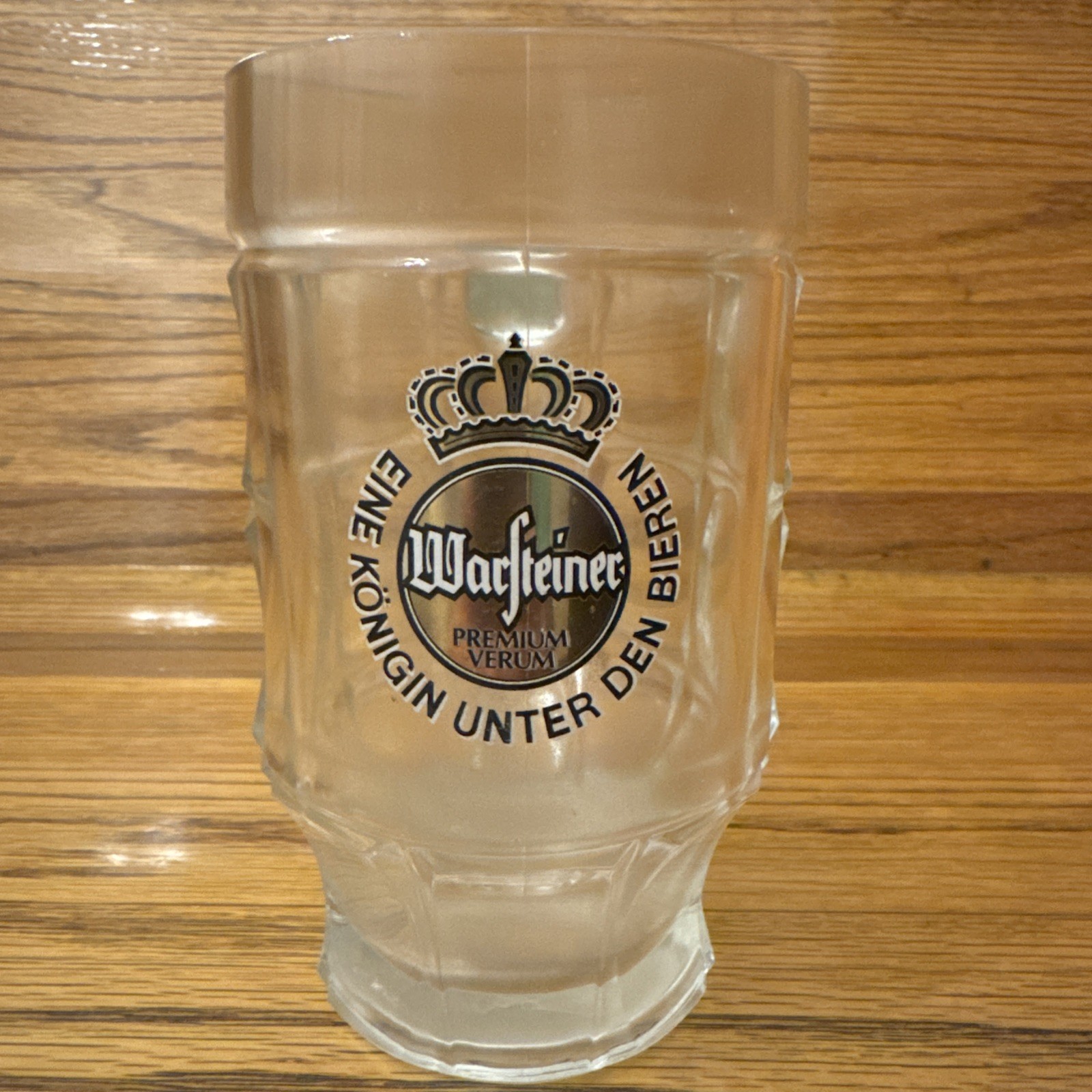 Vintage WARSTEINER 0.5 Liter Germany Glass Bier Mug  ~ BW473
