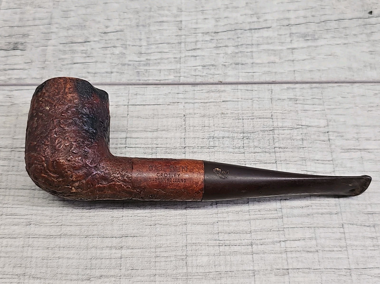 Vintage Big Ben 5308 R Crosley Rusticated Estate Tobacco Pipe Holland Vintage Big Ben 5308 R Crosley Rusticated Estate Tobacco Pipe Holland