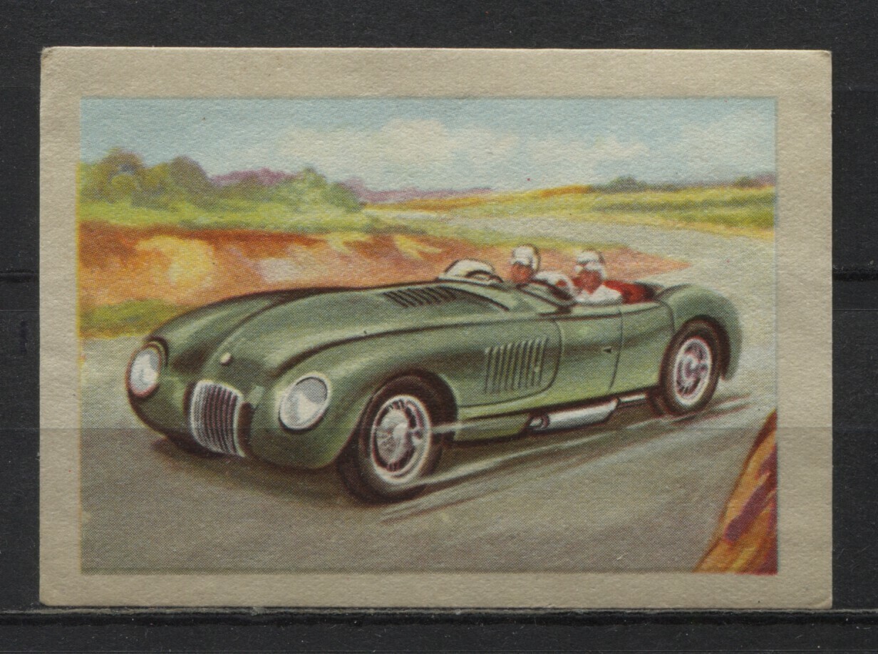 Jaguar 1954 Vintage 1950s Dutch Trading Card No. 102