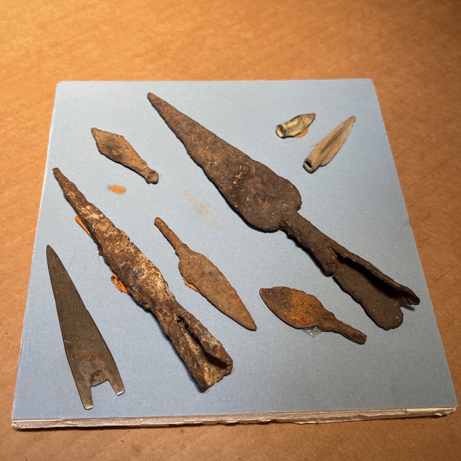 Michigan Native Arrowheads Spearheads Points Collection Of Artifacts