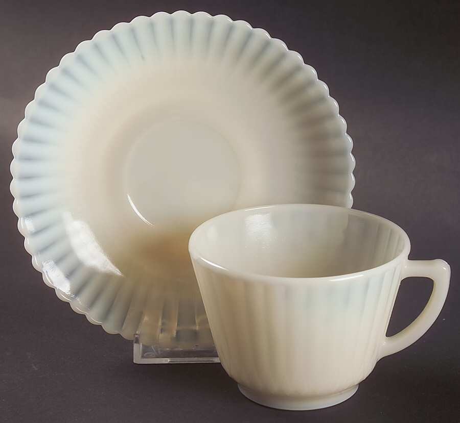 MacBeth-Evans Petalware Cremax  Cup & Saucer Set 3418059