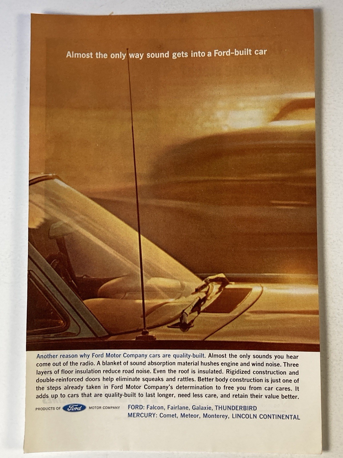 1962 Ford Print Ad Sound Quality Built 1962 Ford Print Ad Sound Quality Built