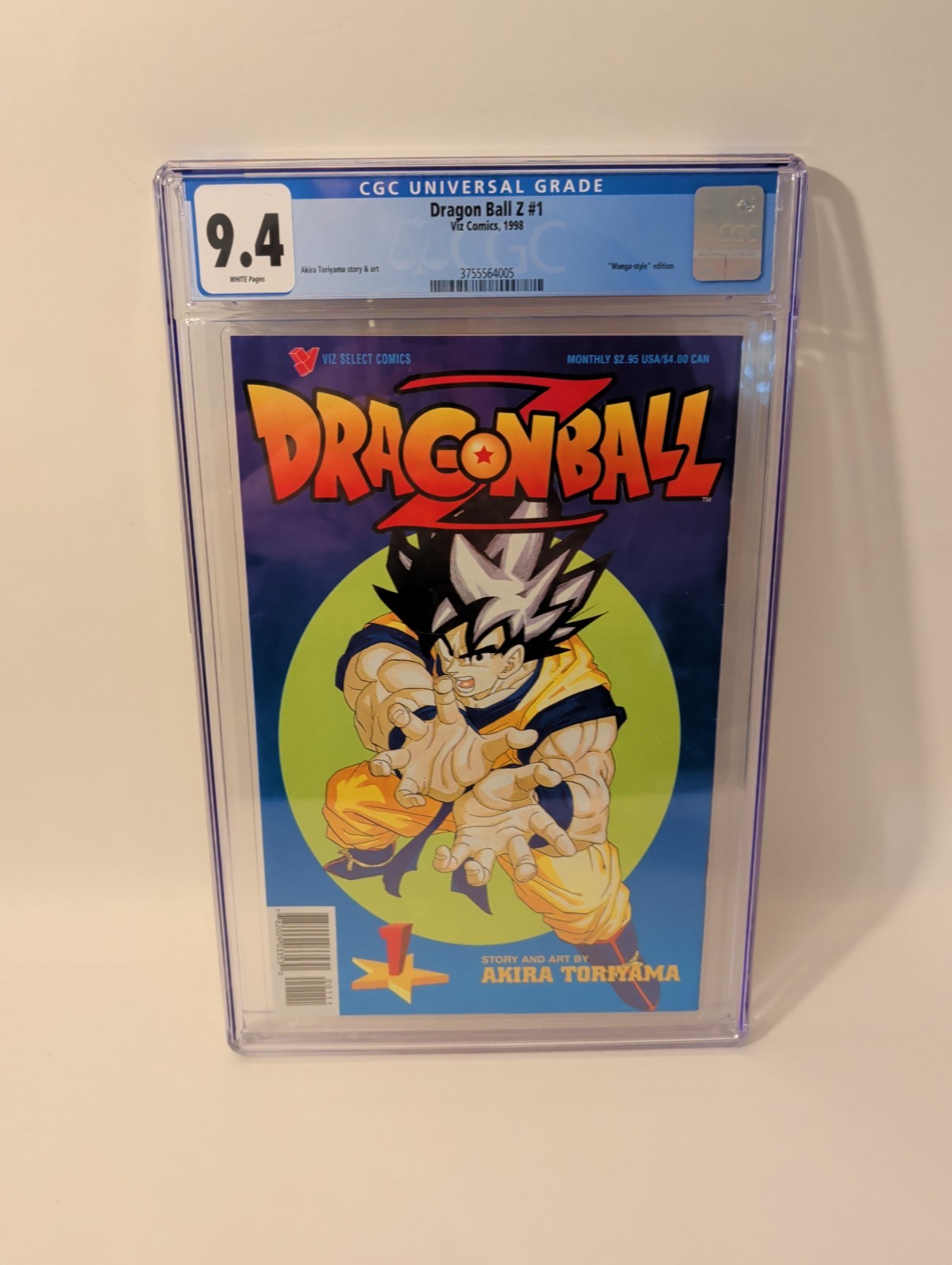DRAGON BALL Z #1 Rare CGC 9.4 (1998) Viz Comics