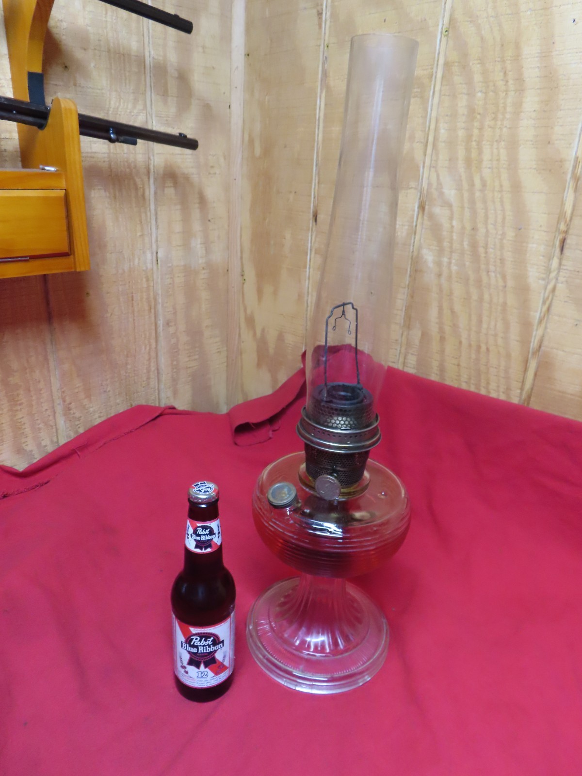 Vtg Aladdin Mod.B Beehive Lantern,Kero,1937-38,Clear~WORKS~ORIG~NICE🤠A9.24.26