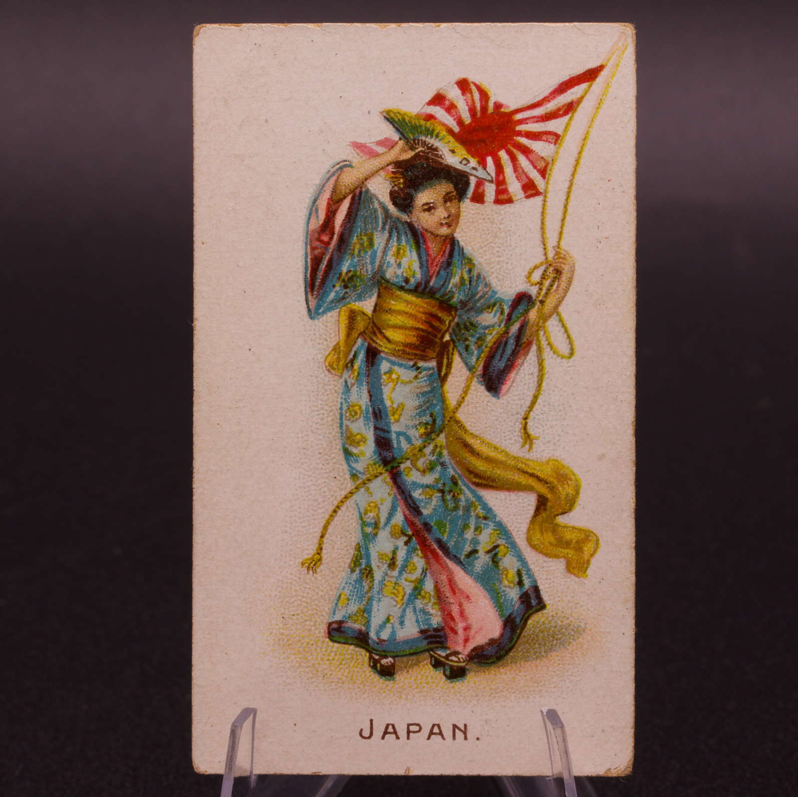 1908 Wills Flag Girls of All Nations Japan No. 48 Capstan Navy Cut Cigarette