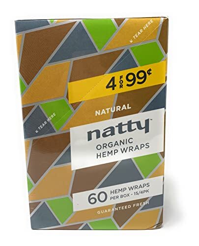 Natty Wraps - Full Width Wraps - Natural/Unflavored FULL BOX (15/4ct - 60 TOTAL) Natty Wraps - Full Width Wraps - Natural/Unflavored FULL BOX (15/4ct - 60 TOTAL)