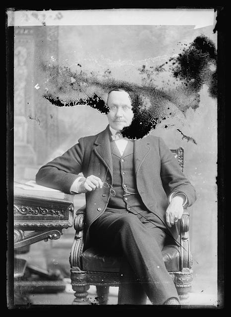 Photo:W.S. Young Seated Portrait Vintage Studio Photograph