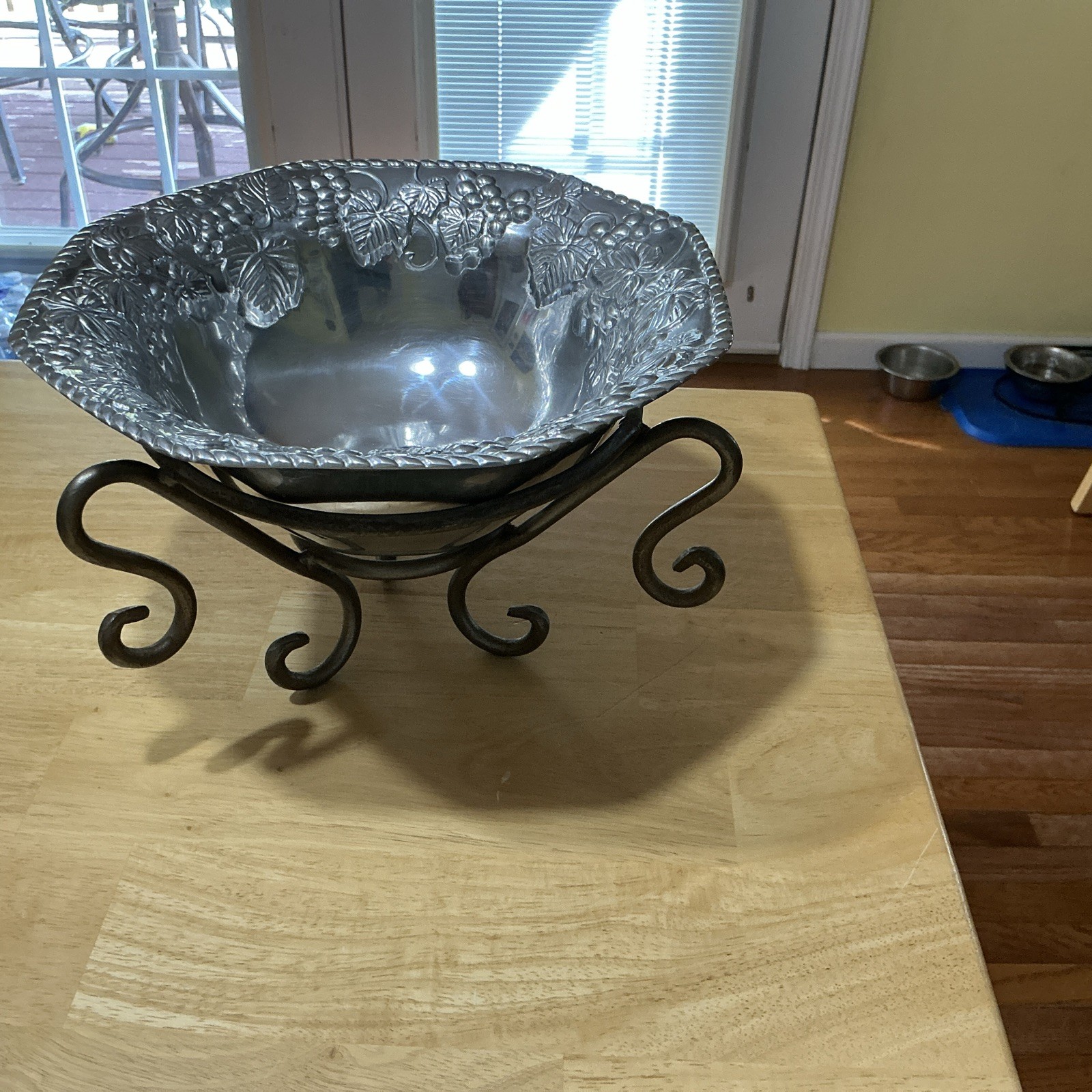 Lenox Heavy Metal Grape Bowl On Stand Lenox Heavy Metal Grape Bowl On Stand