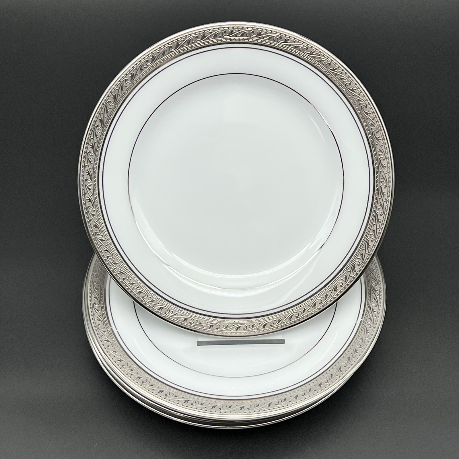 Set of 8 Legendary Noritake Crestwood Platinum 4166 Bread & Butter Plates 6.25