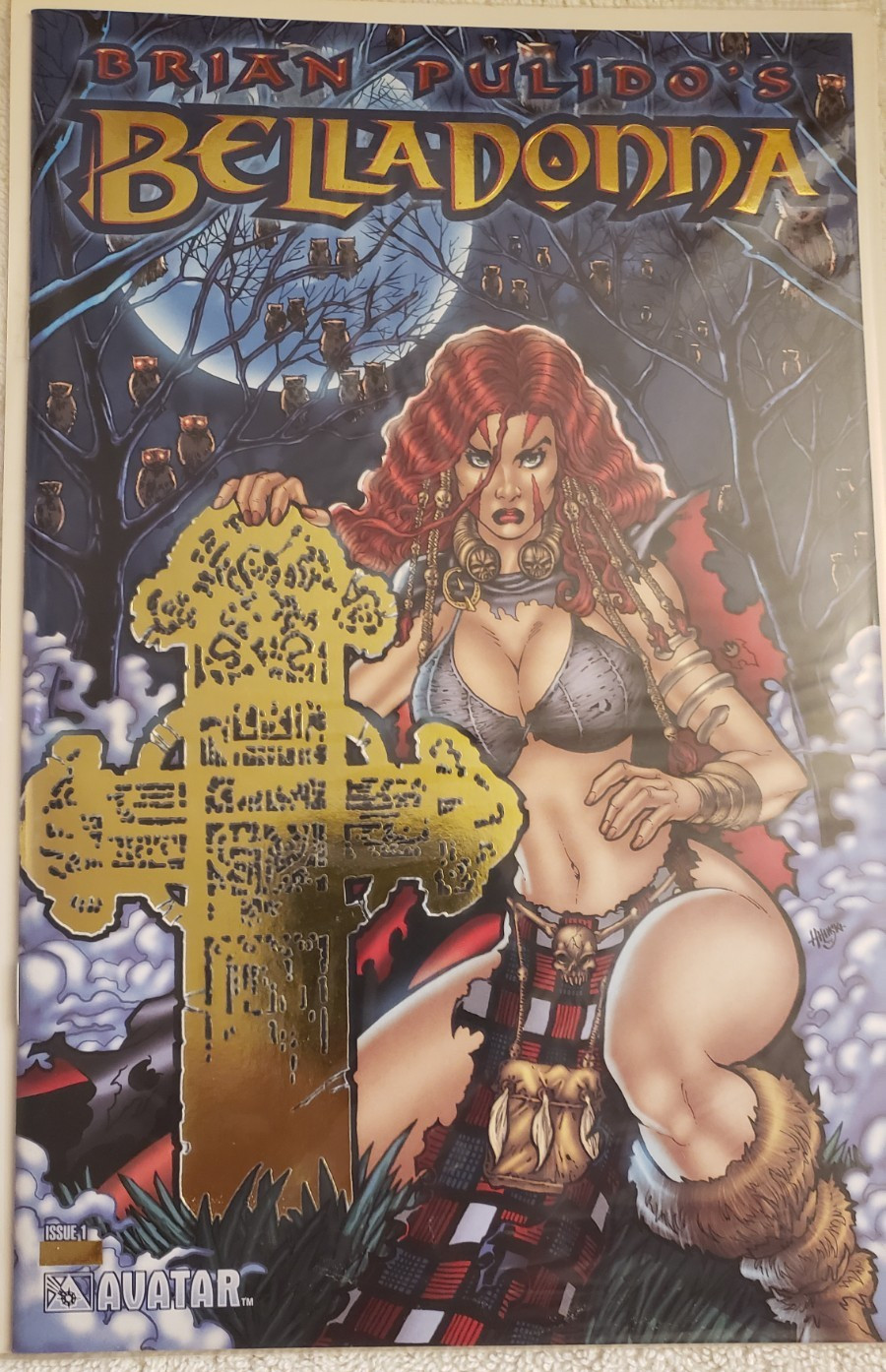 Brian Pulido\'s Belladonna #1 (Avatar Press 2004) Gold Foil LTD 500 COA NM