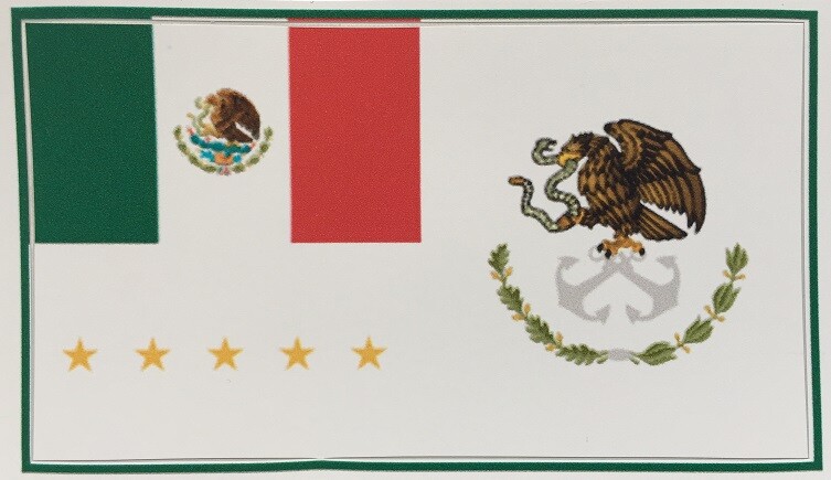 Mexican Navy Supreme Command Flag Mexico president vinyl sticker flag Bandera