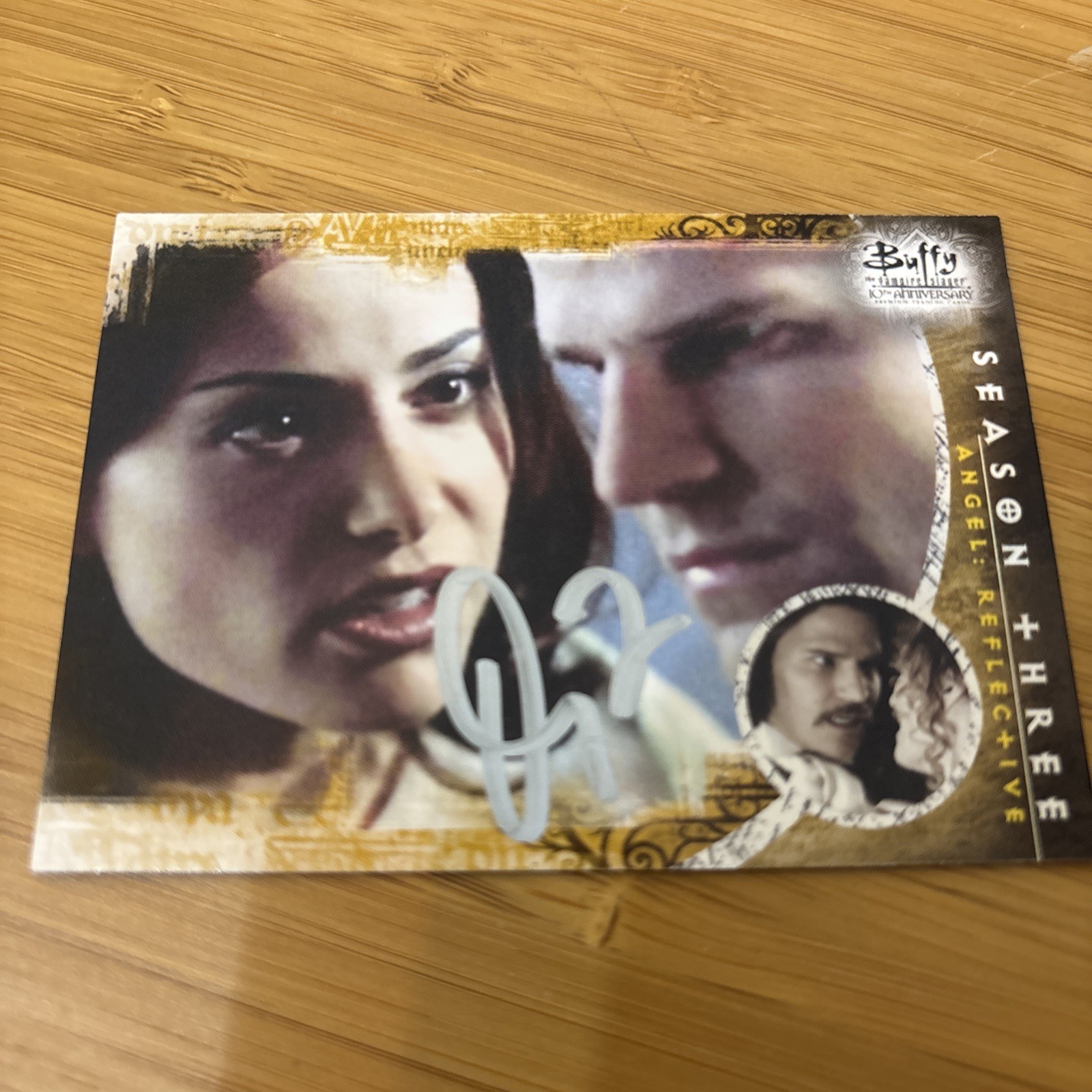 Buffy Vampire Slayer 10th Anniversary Trading Card #25 David Boreanaz autograph Buffy Vampire Slayer 10th Anniversary Trading Card #25 David Boreanaz autograph