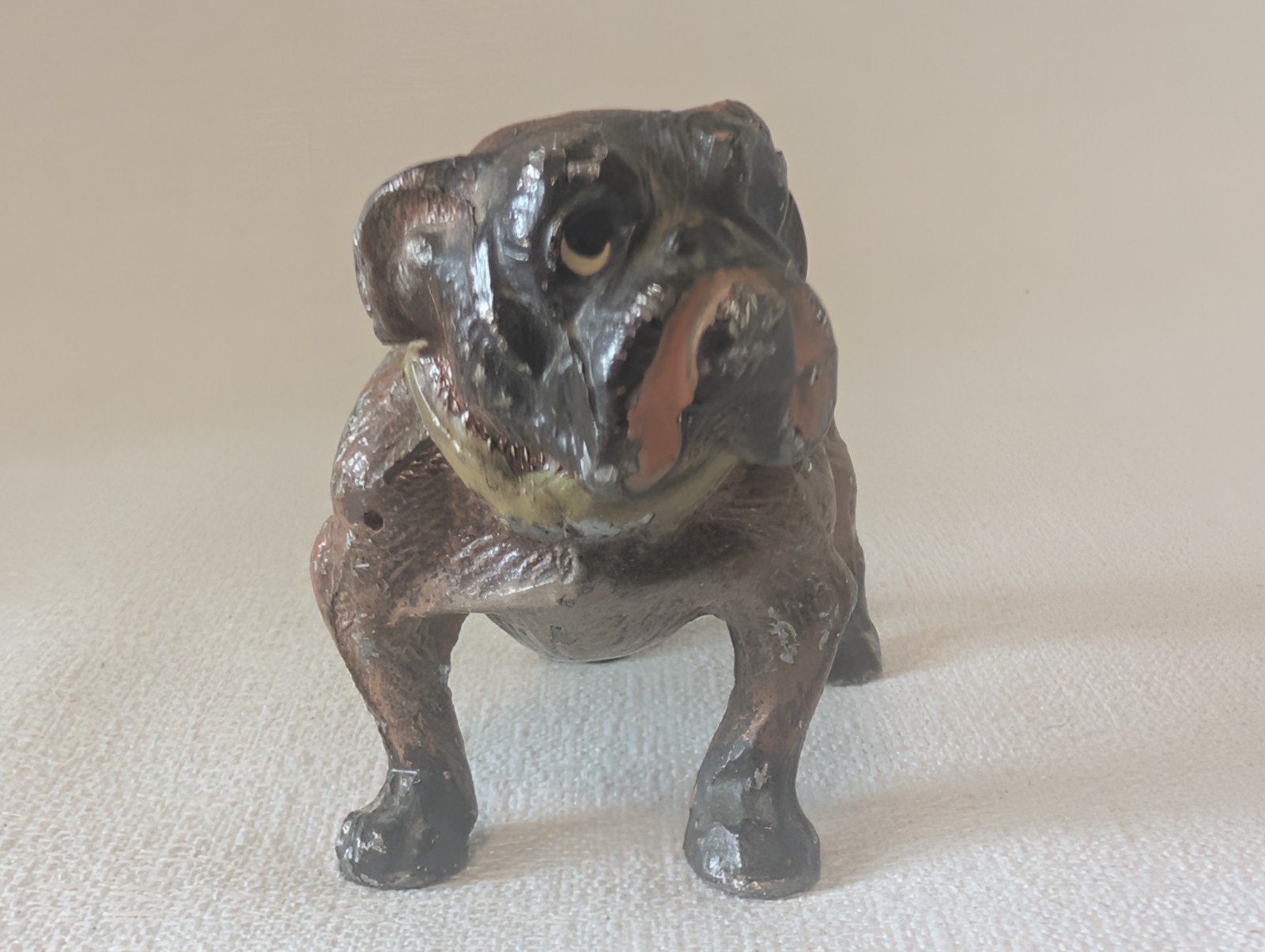 Vtg Bulldog Statue Lead Figurine Made In Germany Vtg Bulldog Statue Lead Figurine Made In Germany