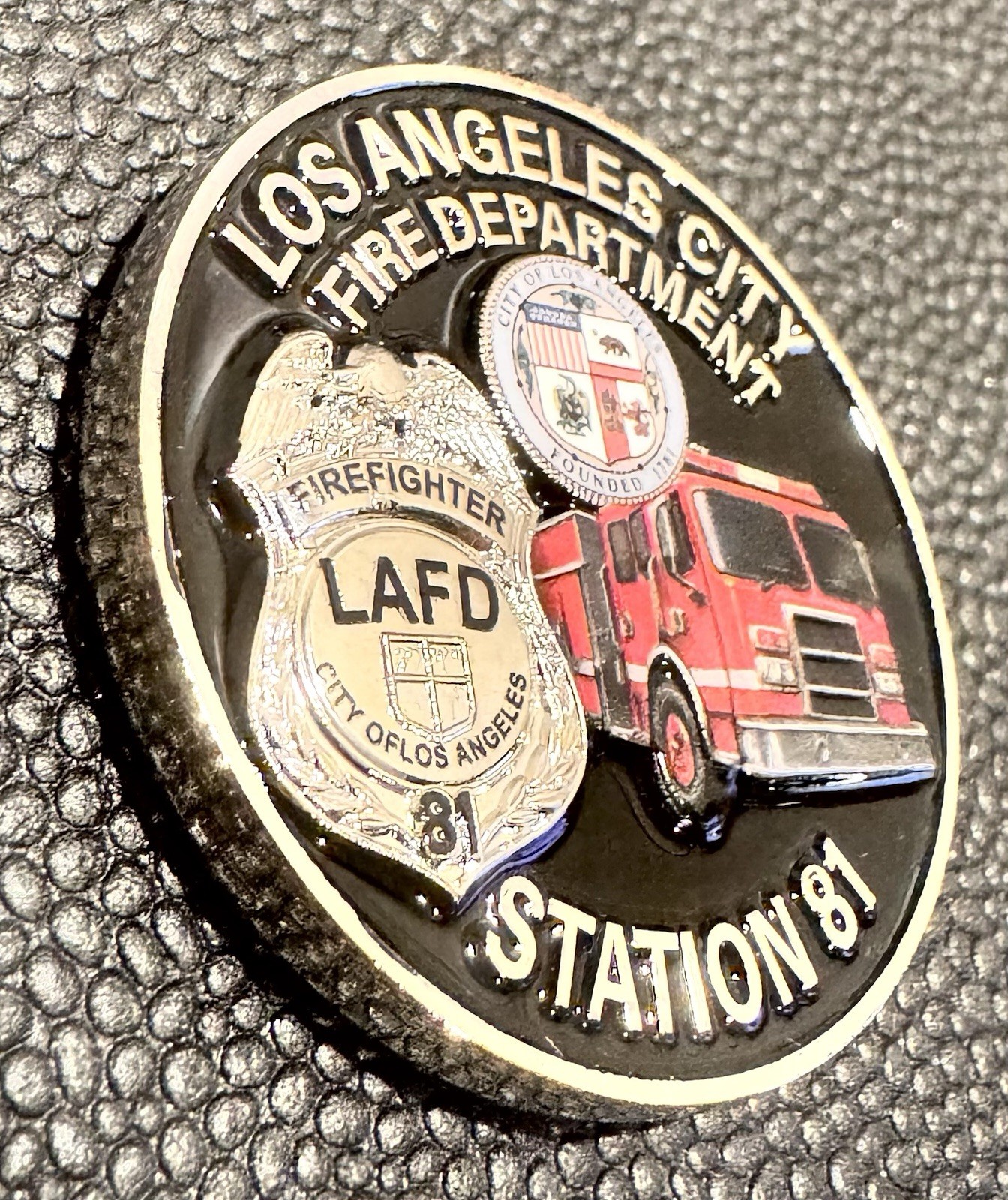 LAFD Challenge Coin LOS ANGELES FIRE DEPARTMENT Station 81