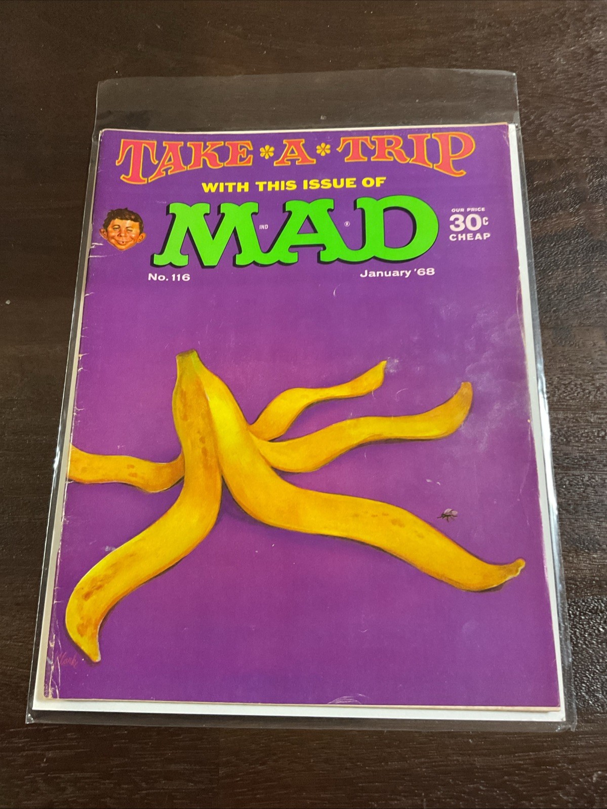Vintage MAD Magazine 1968 #116 F Banana Peel Cover, The Dirty Dozen Parody