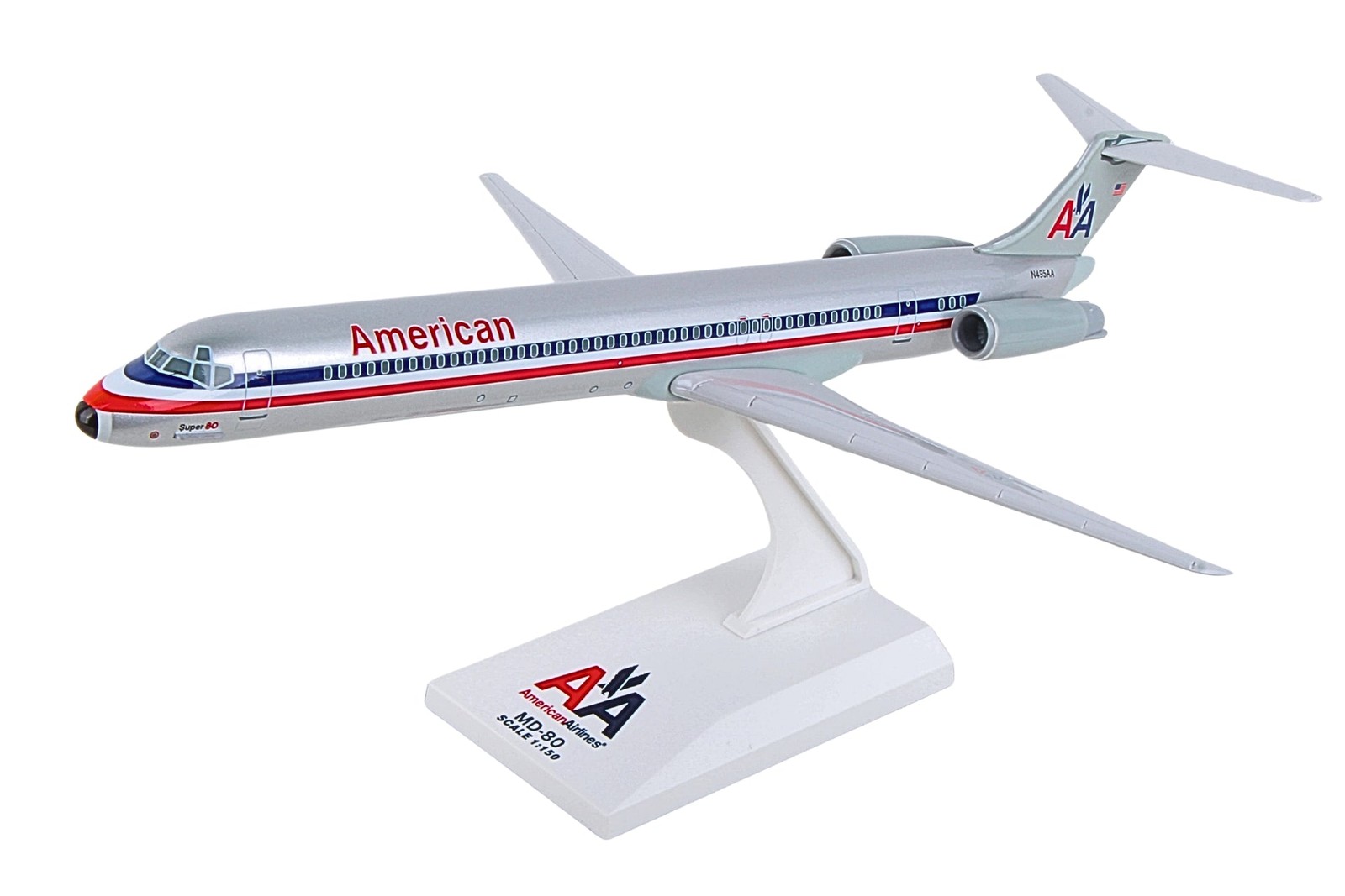 Skymarks SKR087 American Airlines Douglas Super 80 Desk Top 1/150 Model Airplane