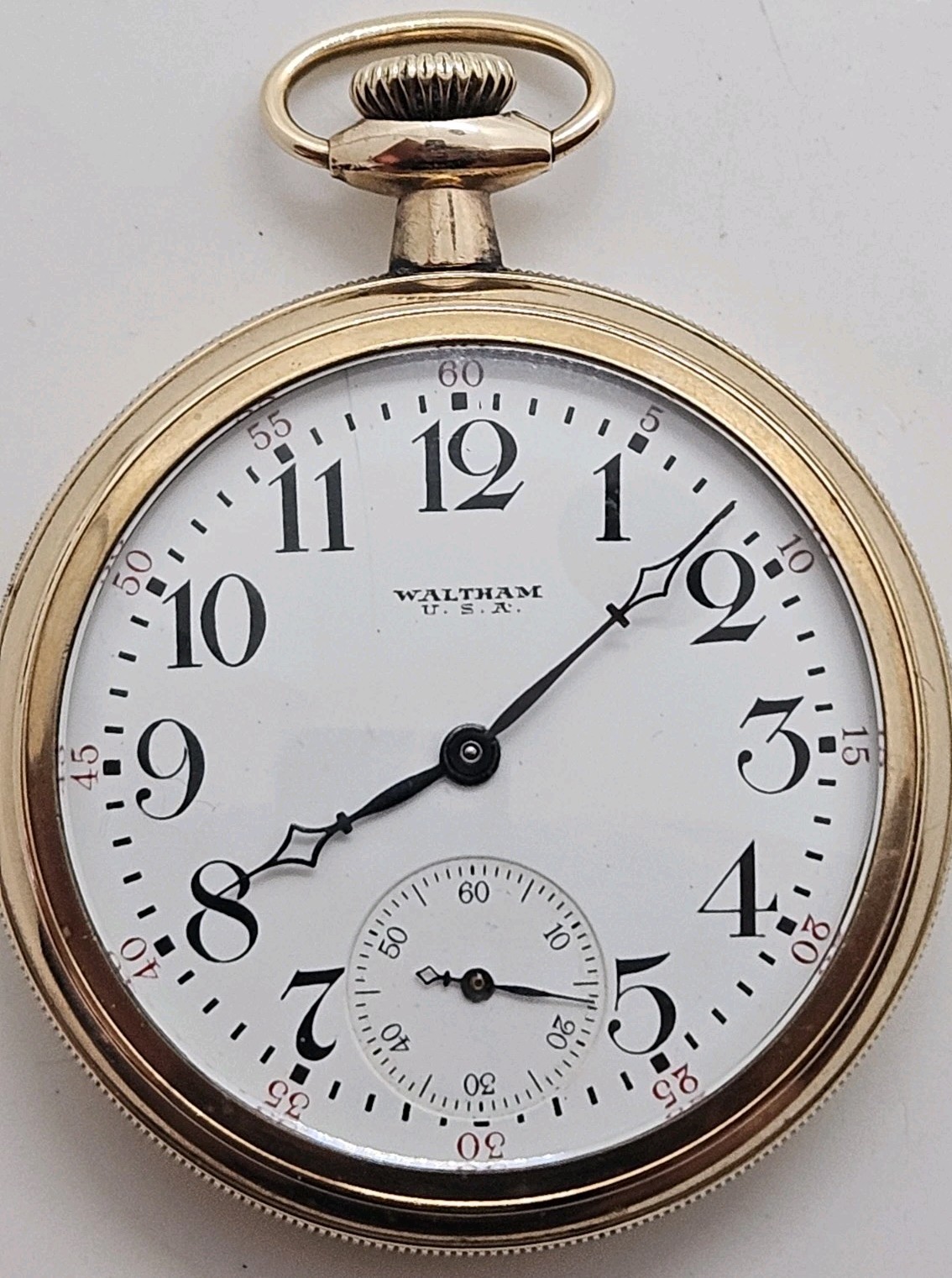 Antique Working 1908 WALTHAM '645' 21J Railroad Grade Gold G.F. Pocket Watch 16s Antique Working 1908 WALTHAM '645' 21J Railroad Grade Gold G.F. Pocket Watch 16s