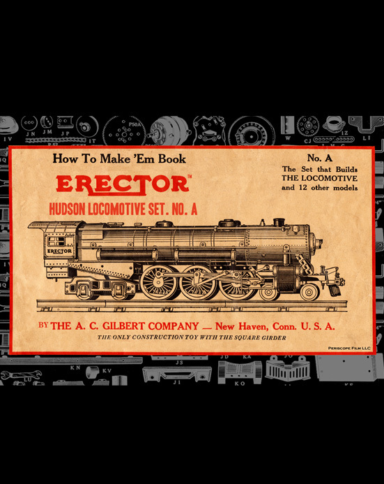 ERECTOR HUDSON LOCOMOTIVE SET A Instruction BOOK  Erector Set Directions