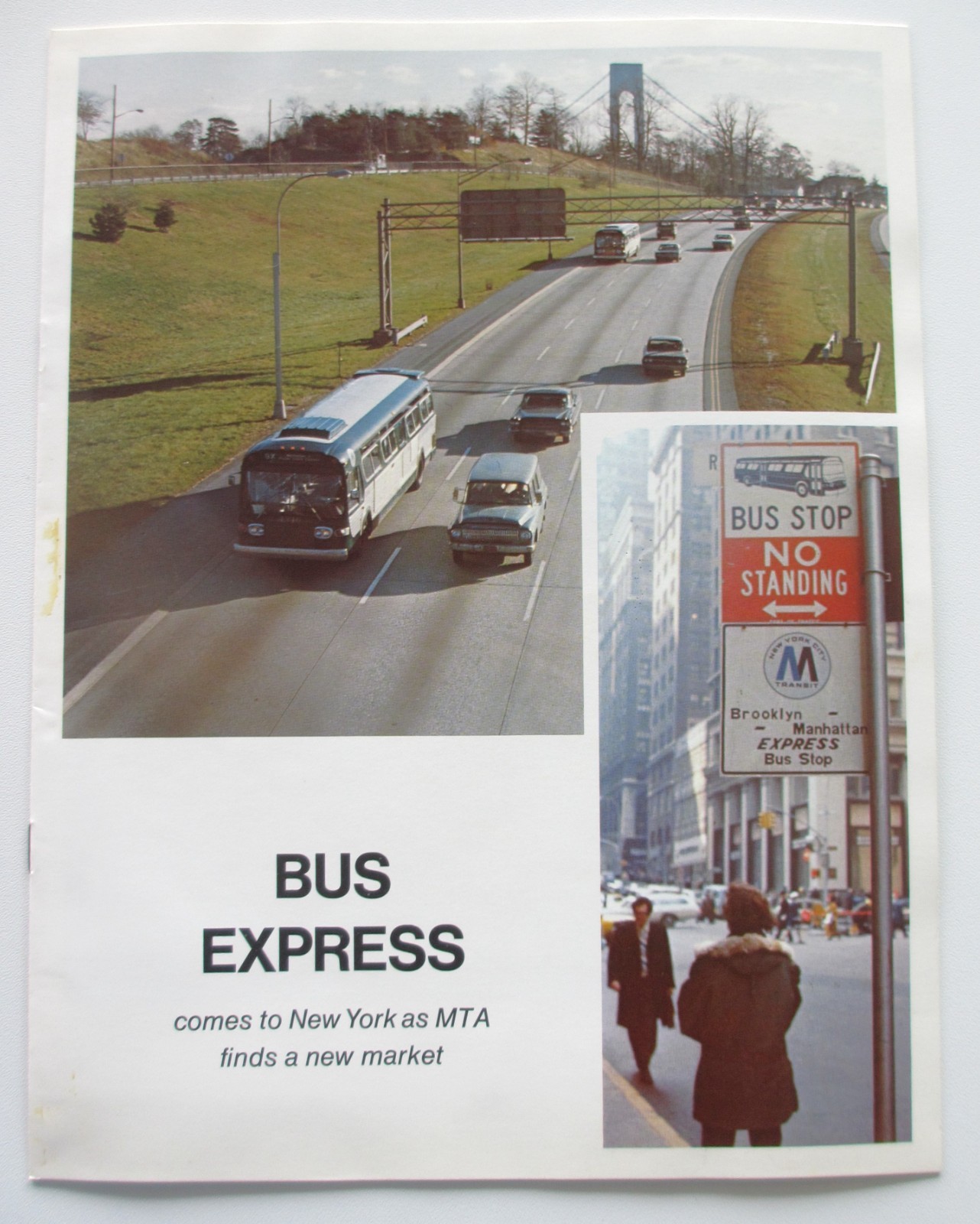 Vintage 1970s New York City Bus GMC Coaches Booklet Bus Express Fishbowl