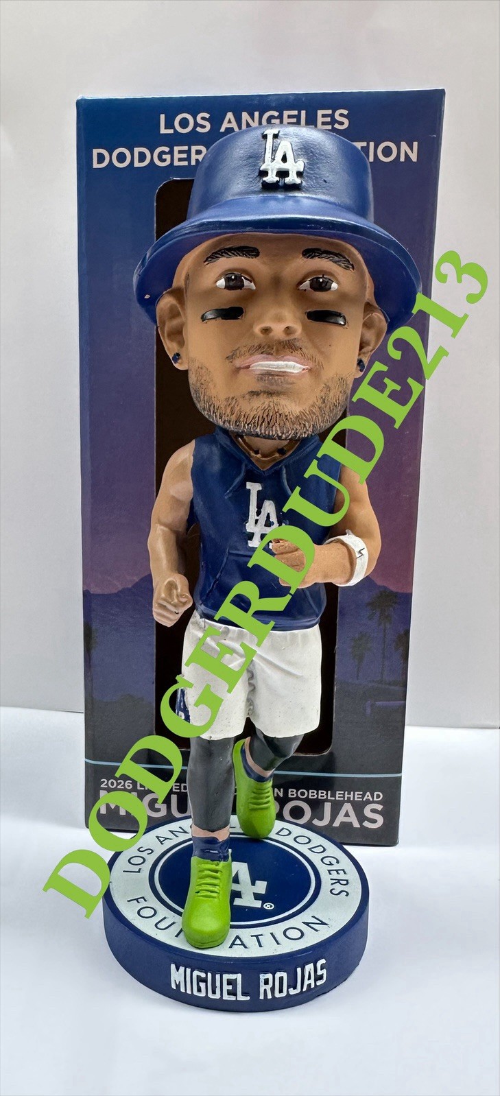 🧢 🏃 LA Dodgers Miguel Rojas 9/26/26 LADF 5K Run Bobblehead 🏃🧢