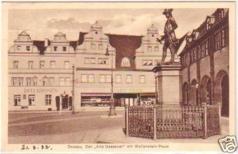 24131 Postcard Dessau Old Dessau + Wallenstein House 1932