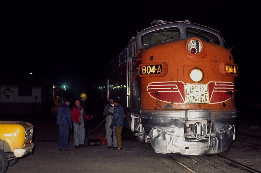 The final westbound California Zephyr at Elko, NV, March 1970 11 x 14 Photo