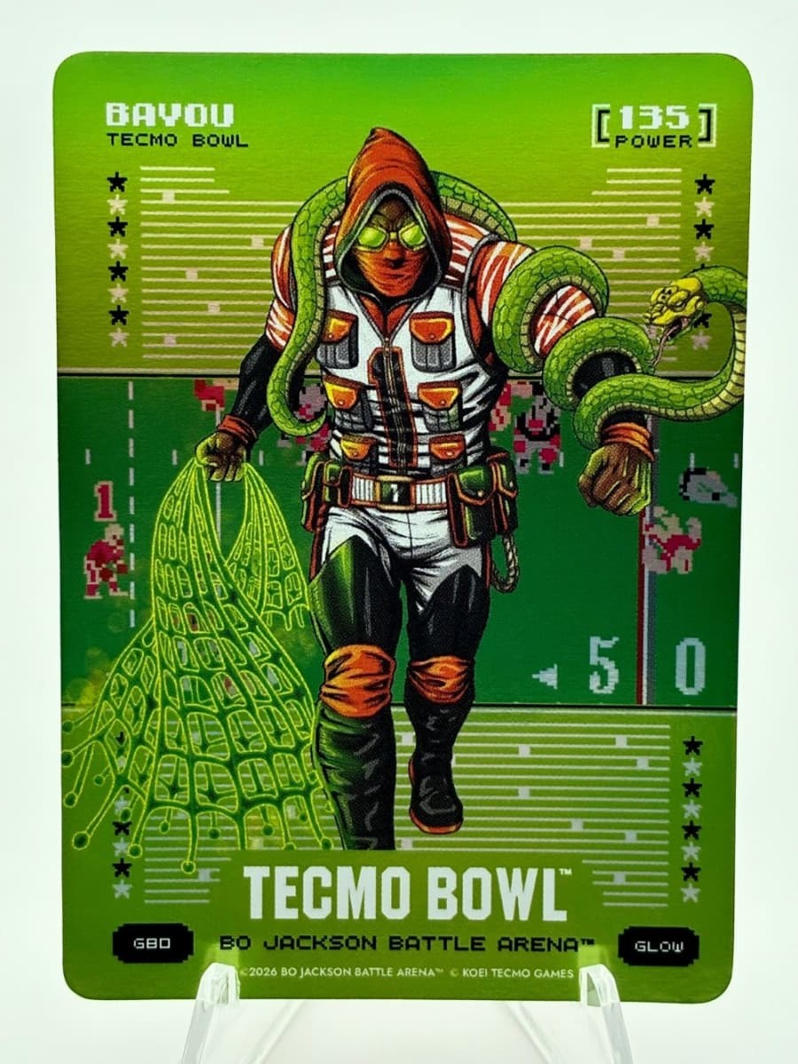 2026 Bo Jackson Battle Arena Bayou (Ja'marr Chase) Glow Green Battlefoil #G80