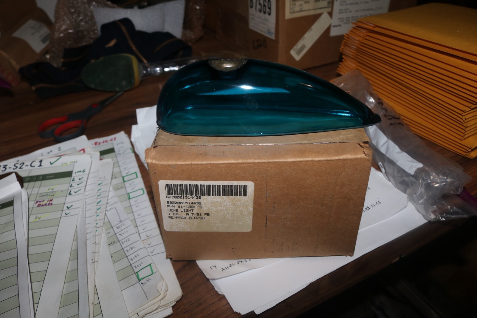 NOS vintage C-5 Galaxy position light lens Grimes 41-1381-3 6220-00-151-4436