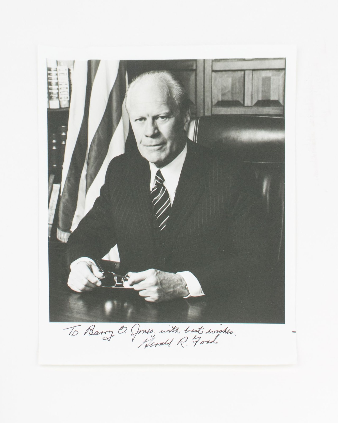 Gerald Rudolph FORD: Portrait photograph inscribed and signed by Gerald Ford \'To