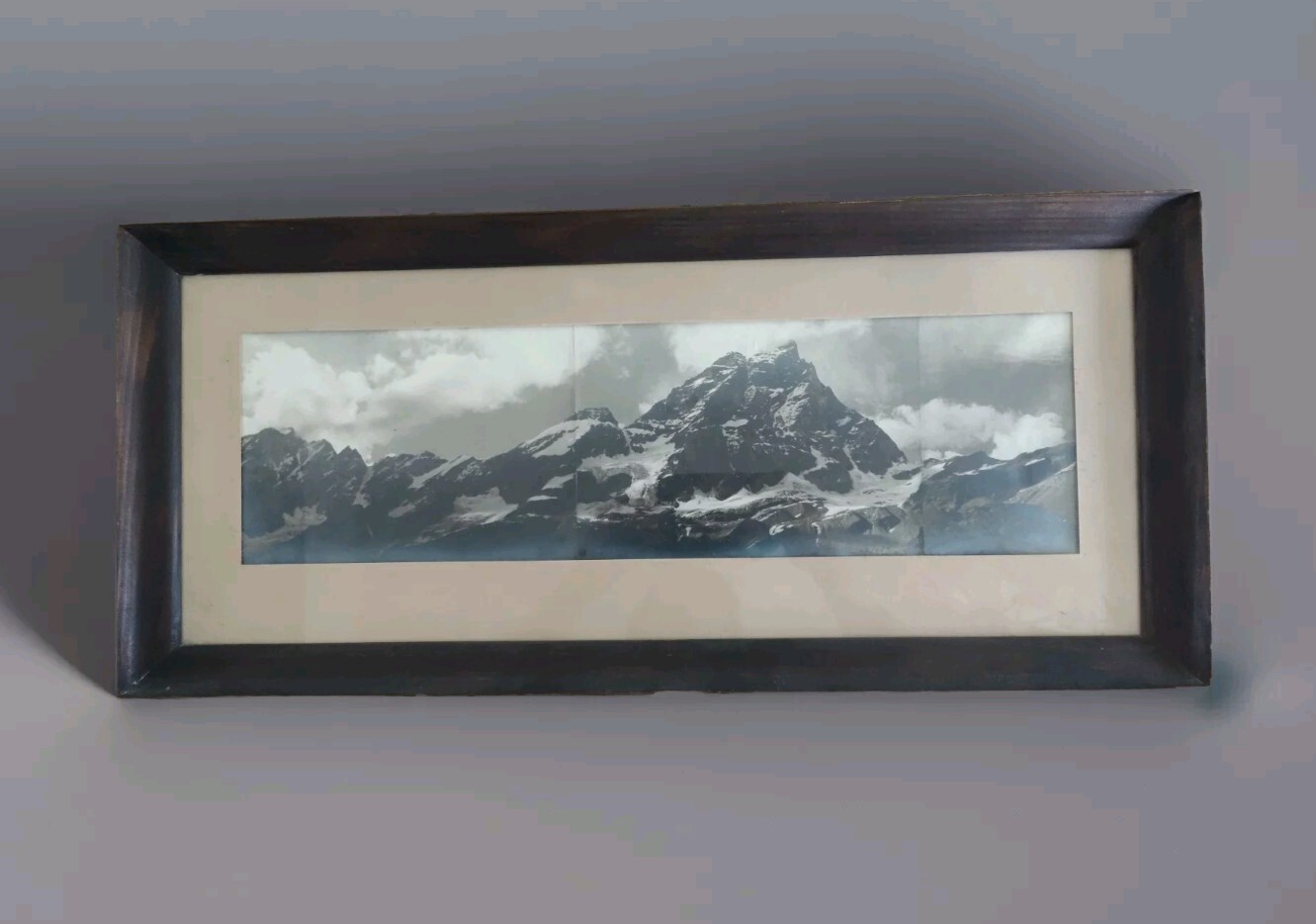 Switzerland, Rhône Glacier, Rhonegletscher, Vintage Panoramic Print