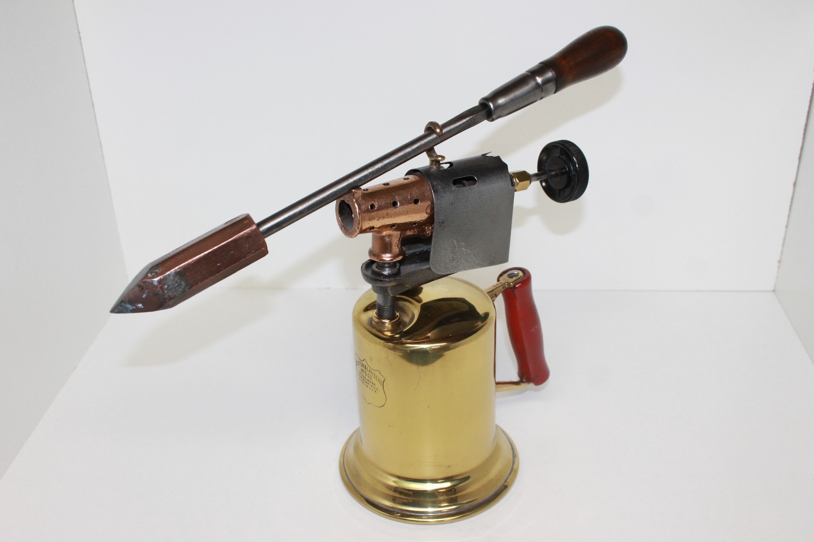 Vintage CLAYTON & LAMBERT #32A Gas Blow Torch and #3 Soldering Iron – Polished Vintage CLAYTON & LAMBERT #32A Gas Blow Torch and #3 Soldering Iron – Polished