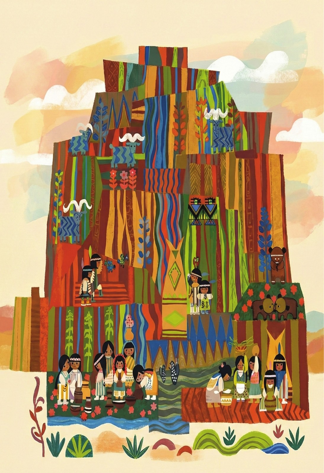 Mary Blair contemporary wall mural Vintage Poster 11x14 Matte