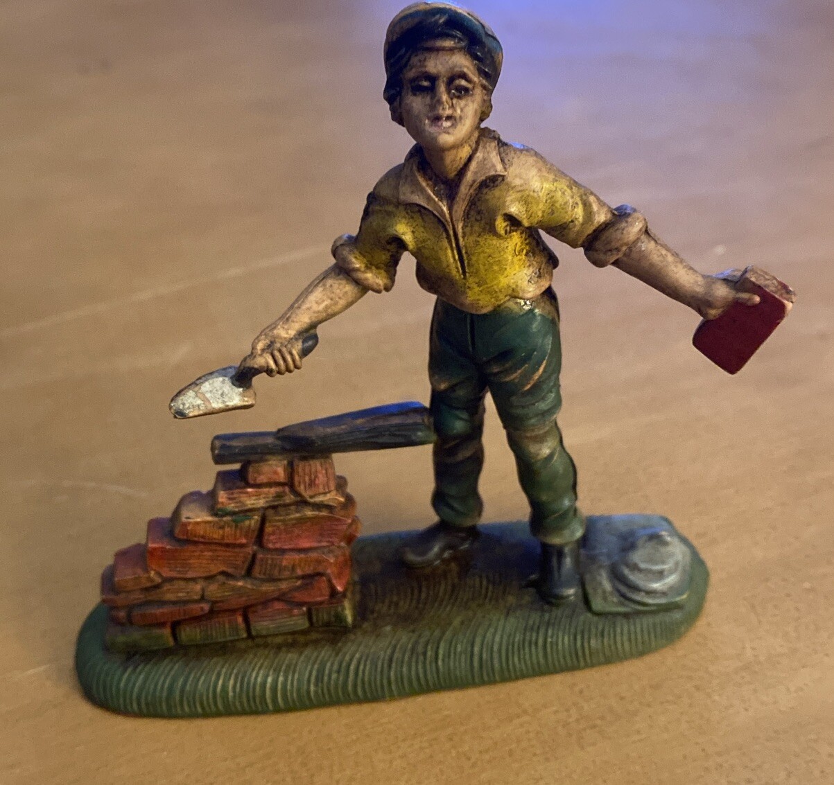 Vintage Montecatini Village Folks Series Brick Layer Figure Made in Italy