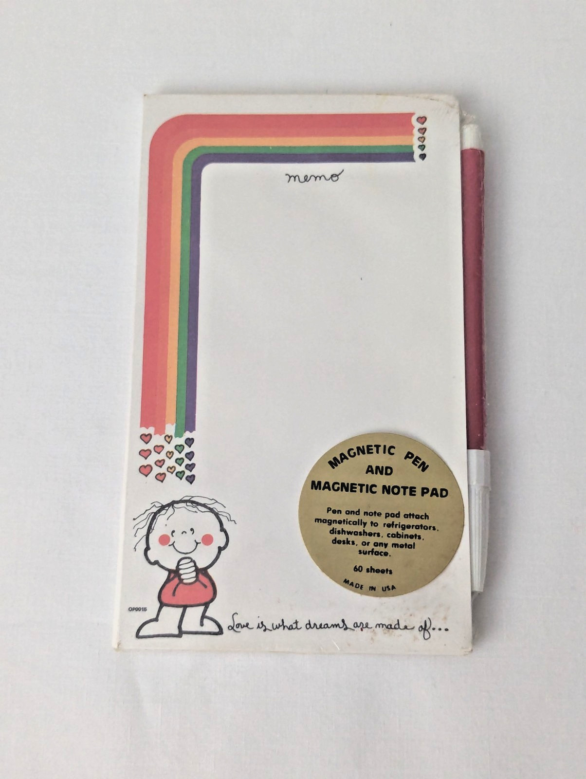 Vintage 1980s Magnetic Notepad Tablet 7\
