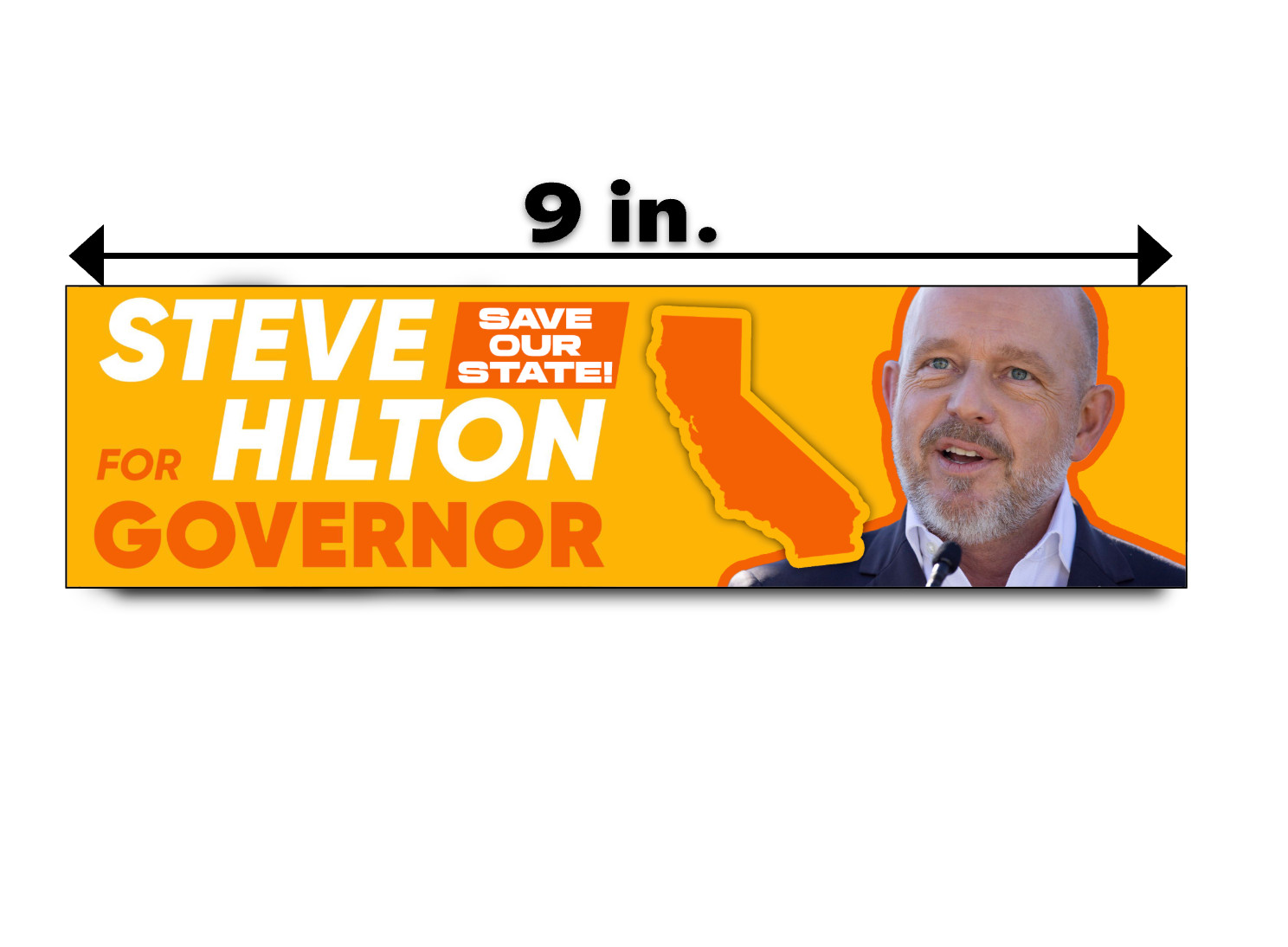 STEVE HILTON California Governor Bumper Sticker Decal Republican 2026 Midterms