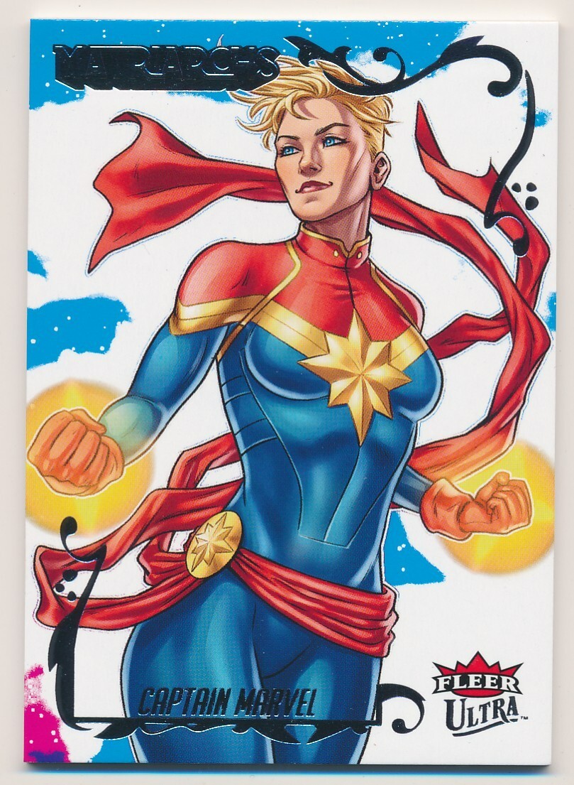 #22 CAPTAIN MARVEL 2024 Fleer Ultra Marvel Matriarchs SILVER ALLIE PRESWICK