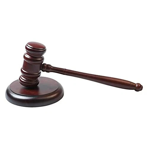 Handmade Wooden Gavel and Block Perfect for Judge Lawyer  Auction Court