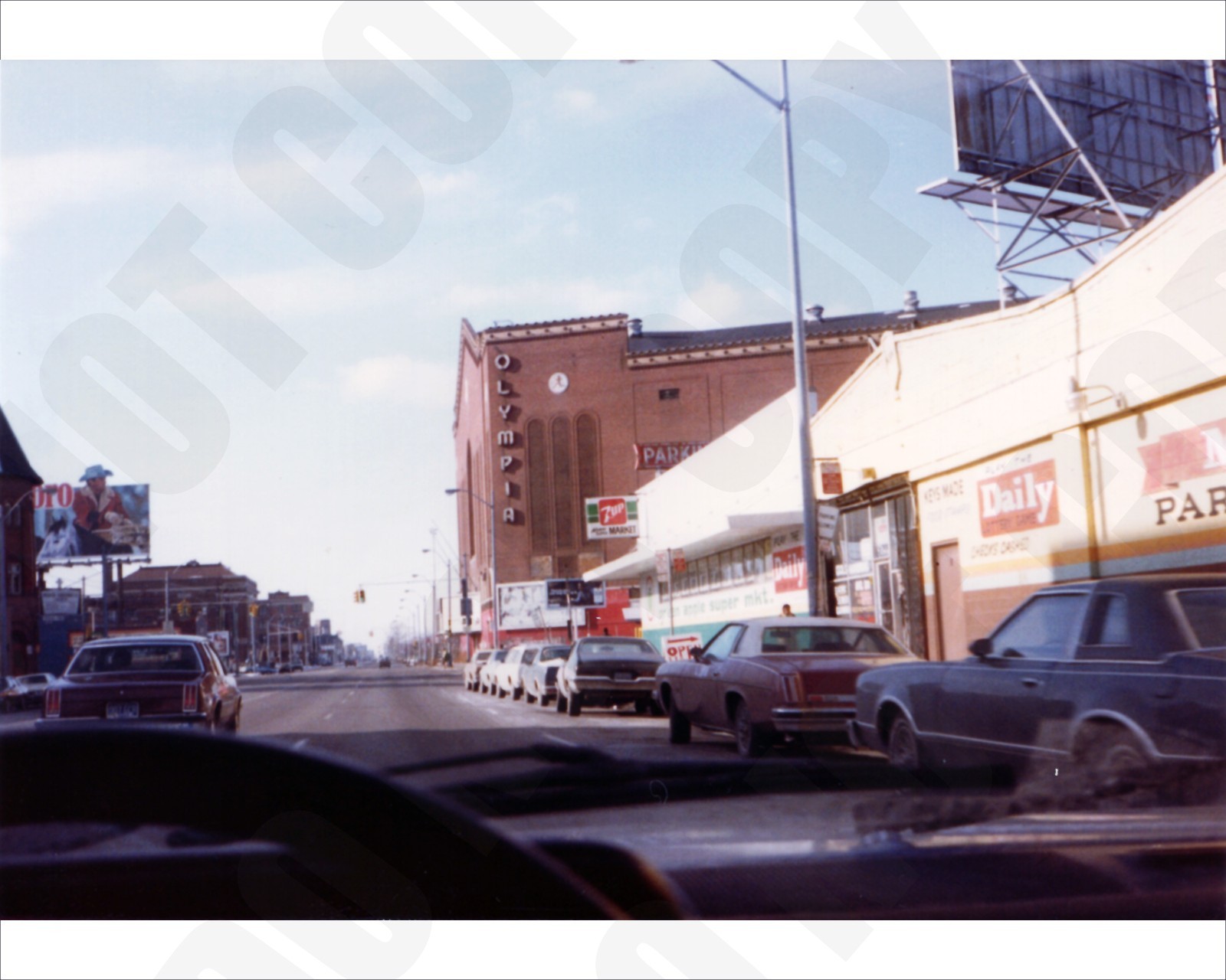 1984 View of Olympia Stadium at 5920 Grand River Avenue in Detroit 8x10 Photo